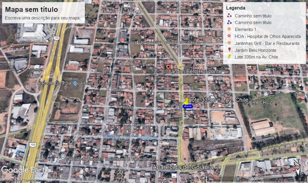 Lote comercial de esquina no Jardim Belo Horizonte